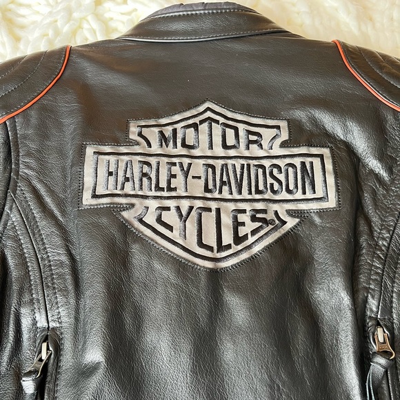 HARLEY DAVIDSON Leather Riding Jacket for Women, size Small - Picture 2 of 7